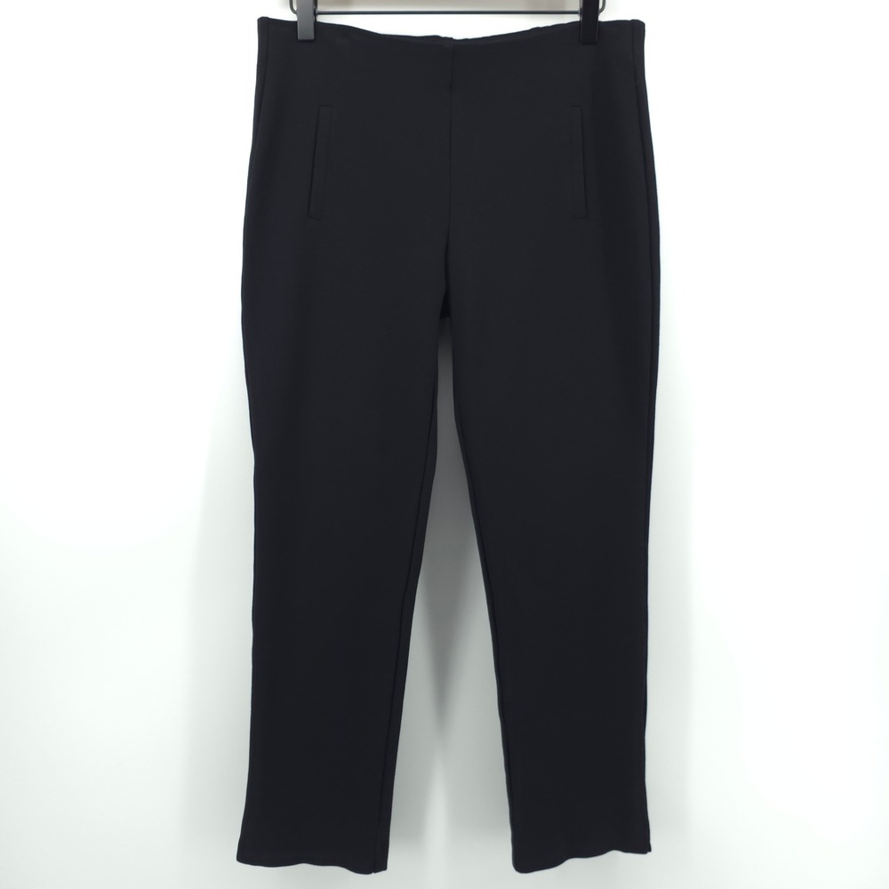 Chico's Womens Ankle Pants Size 0 (US 4) Black Slim Pull On Stretch Professional